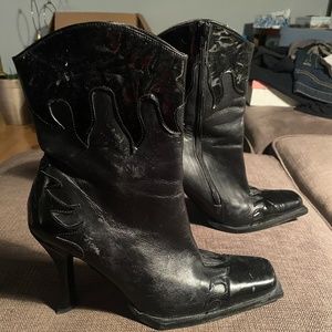 Black Leather Boots